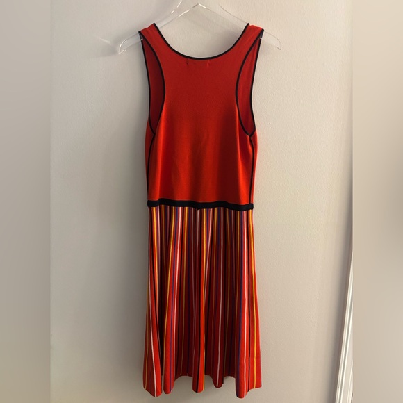 Banana Republic Red and Multicolor A-Line Dress Size Medium - Picture 3 of 6